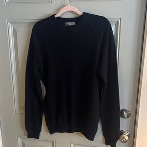 Mendocino Classic Blue Black Crewneck Sweater